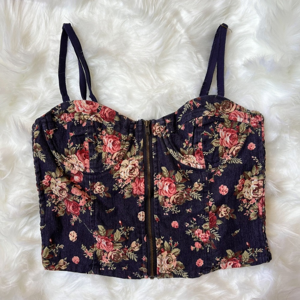 Gentle Fawn denim bustier top